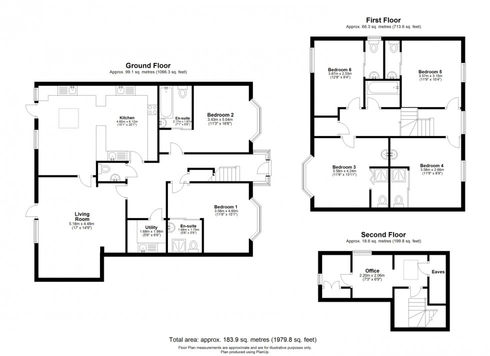 Floorplan for Redhill, Surrey, RH1