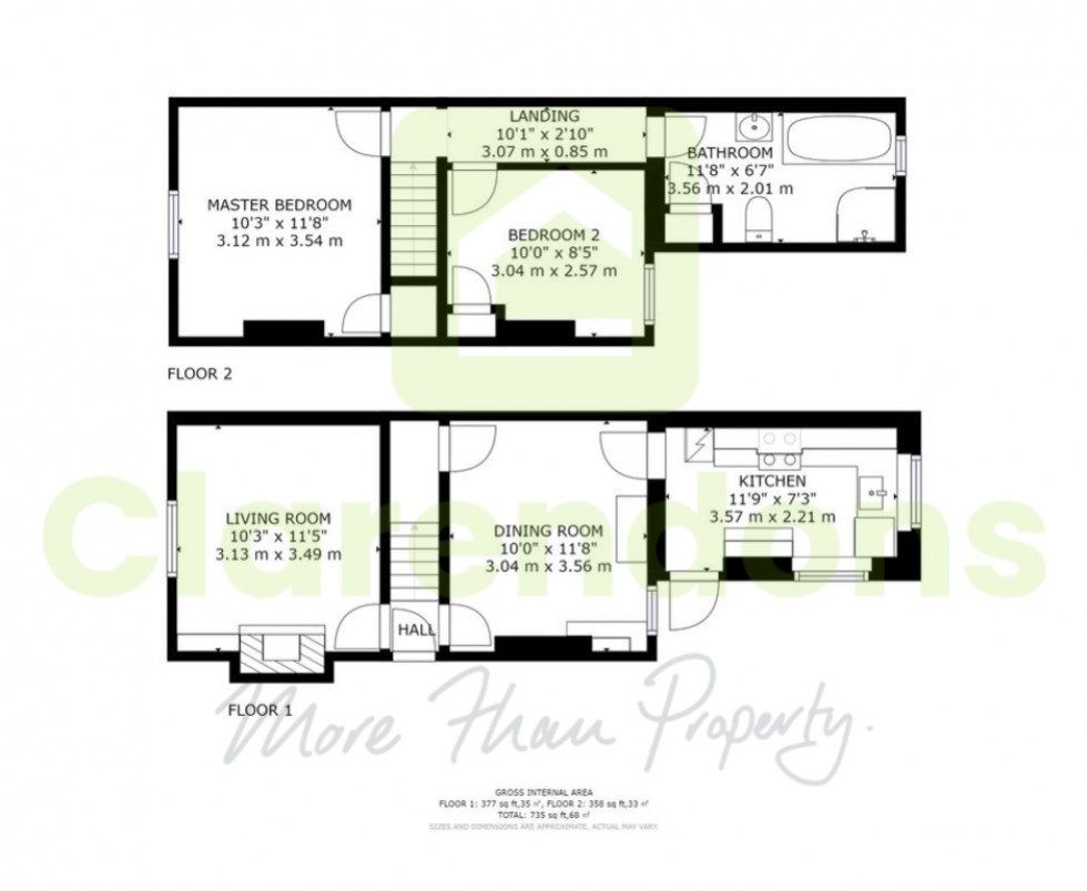 Floorplan for Redhill, Surrey, RH1