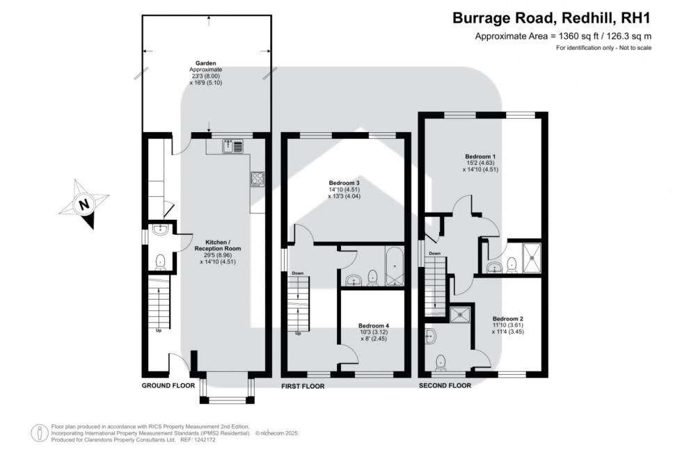 Floorplan for Redhill, Surrey, RH1