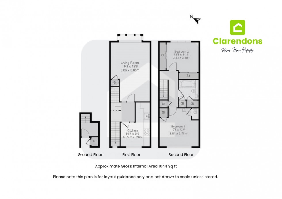 Floorplan for Croydon, Surrey, CR0