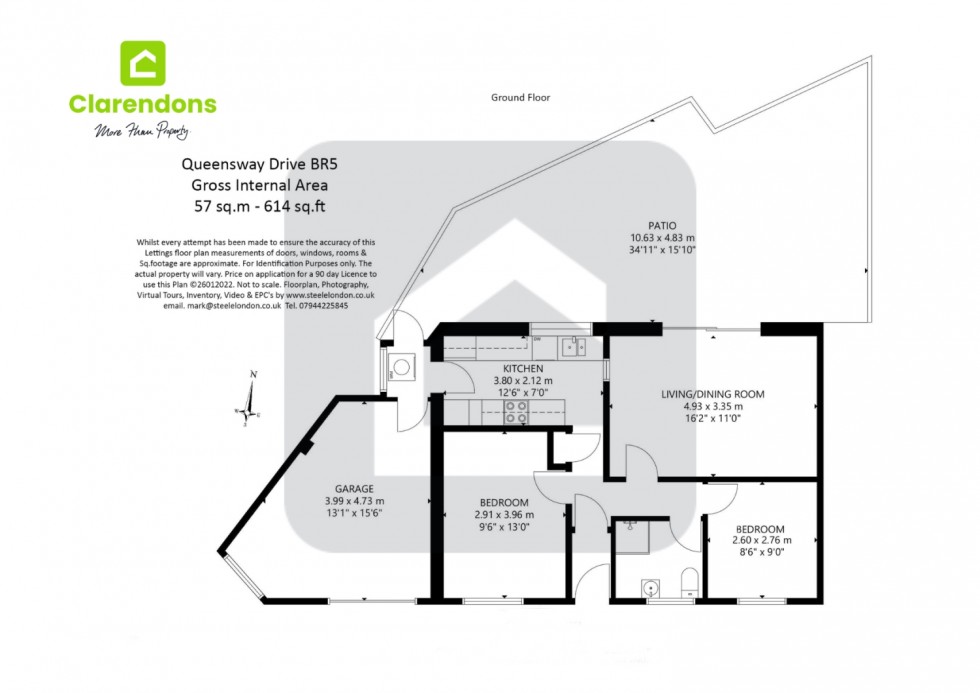 Floorplan for Queensway, Petts Wood, Orpington, Kent, BR5