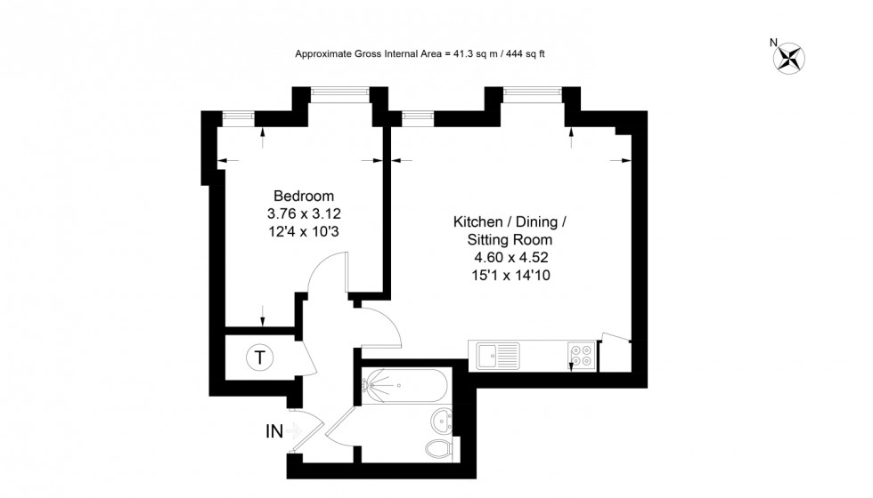 Floorplan for Calverley Road, Tunbridge Wells, Kent, TN1